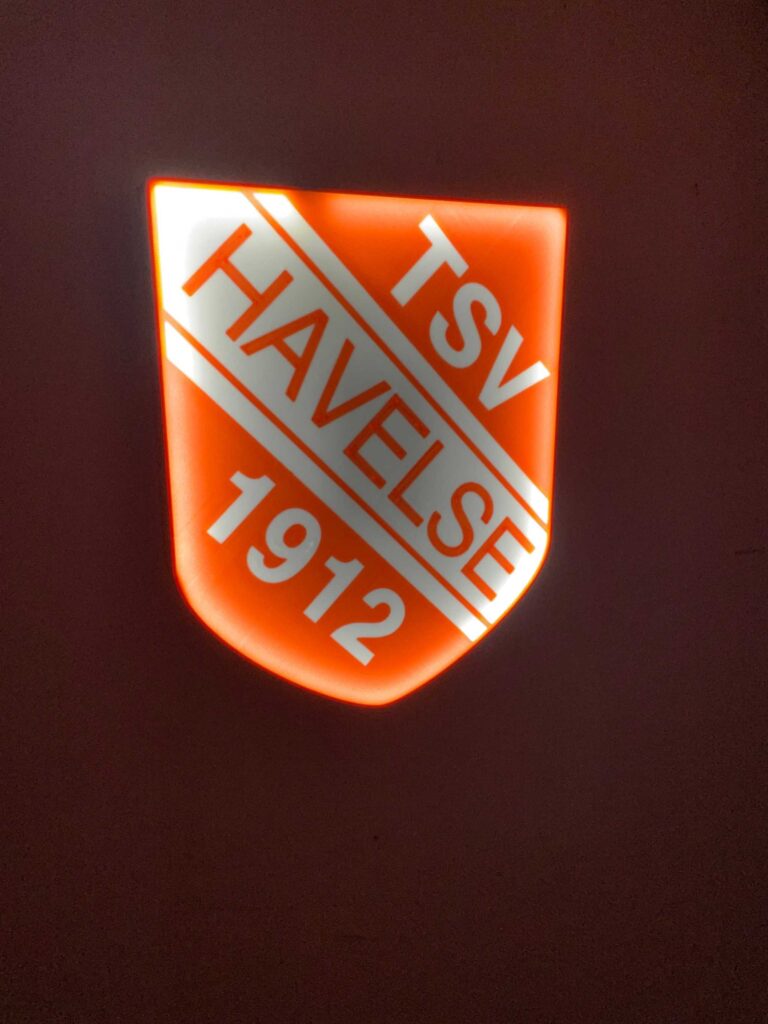 TSV Havelse LED-Leuchtschild Wanddeko