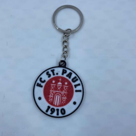 FC St. Pauli Schlüsselanhänger in schwarz-weiß für Fans des Kiezklubs