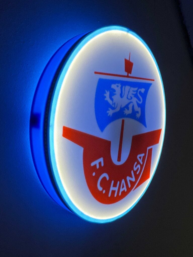 FC Hansa Rostock LED-Leuchtschild