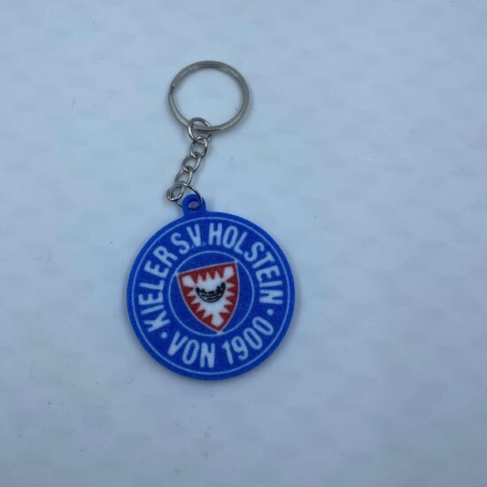 Holstein Kiel Schlüsselanhänger mit offiziellem Vereinslogo in schwarz-weiß