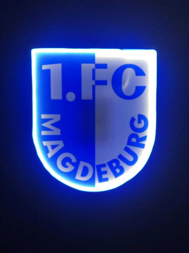 1 FC Magdeburg LED-Leuchtschild