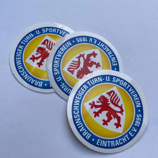 Eintracht Braunschweig Sticker Set 5er Pack Hochglanz Aufkleber mit Vereinslogo