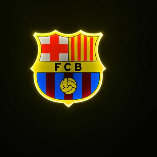 FC Barcelona LED-Lampe Wanddeko Fanartikel Geschenk