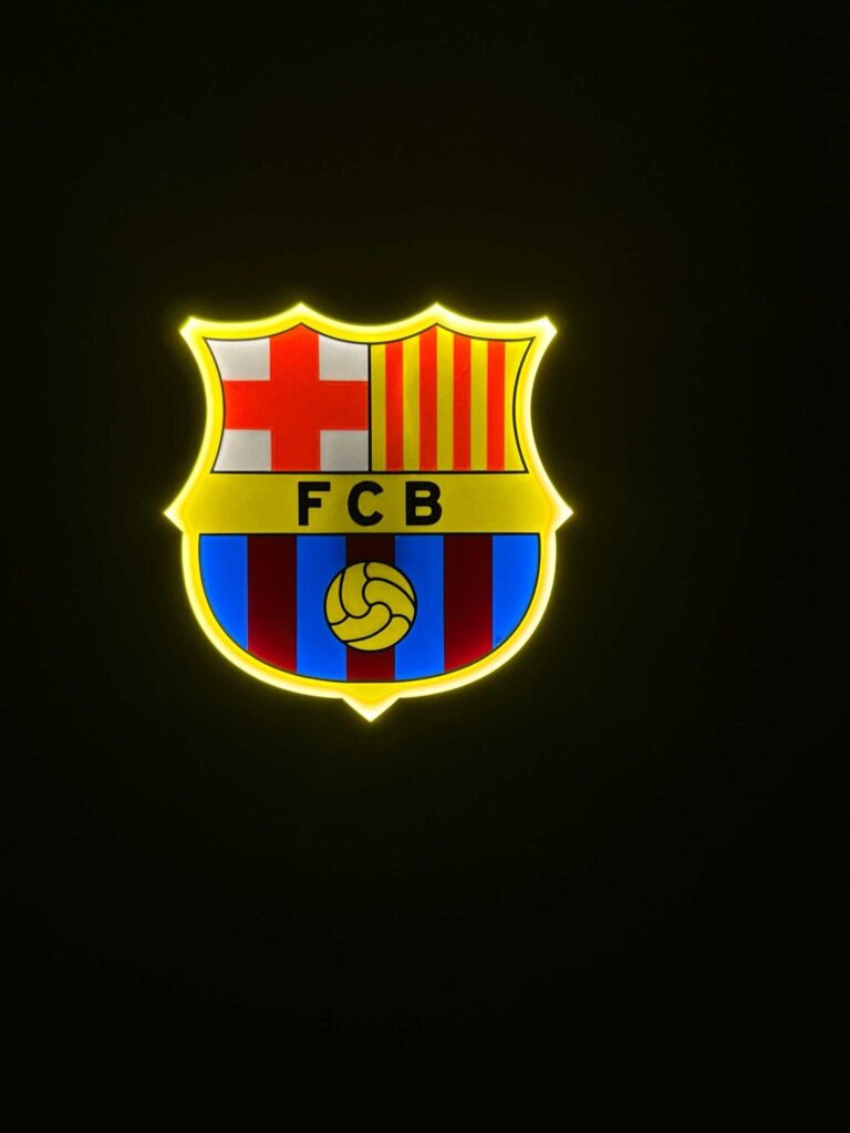 FC Barcelona LED-Lampe Wanddeko Fanartikel Geschenk